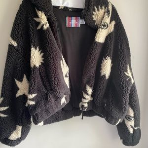 Urban Outfitters Fuzzy zip up